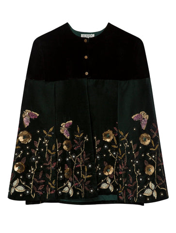 3D Floral Emberoidered Cape