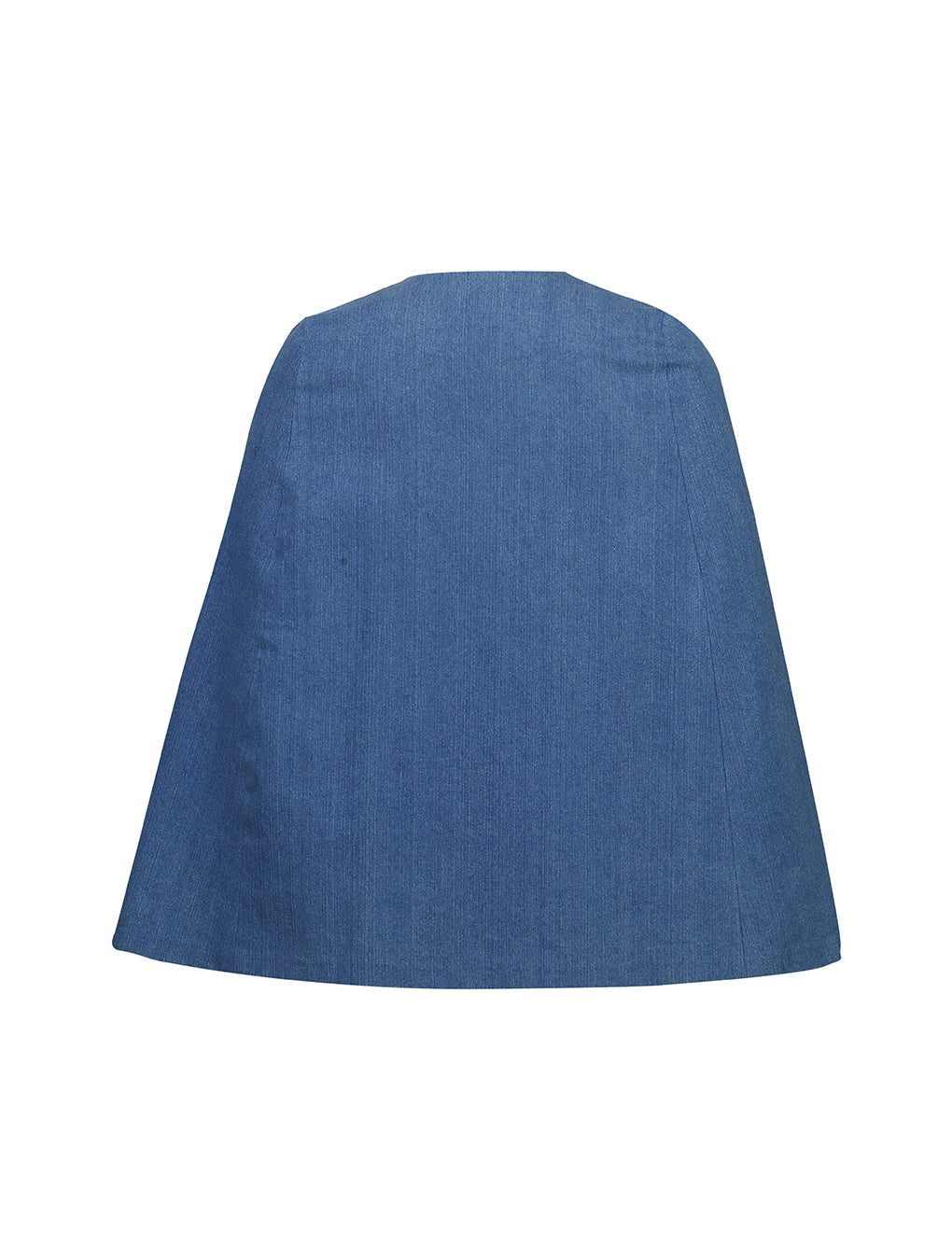 Denim Cape with Motifs